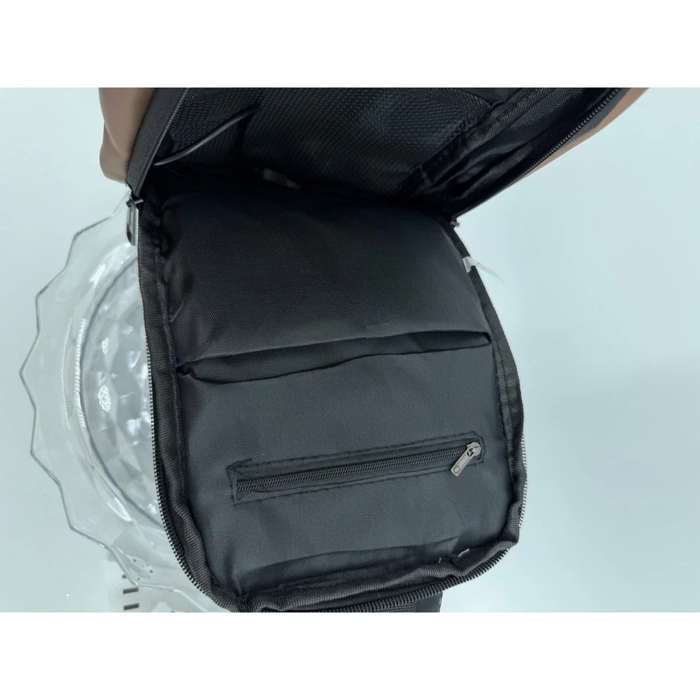 Fashion Anti Theft Sling Bag Black Brown Combination Lock USB Port Crossbody